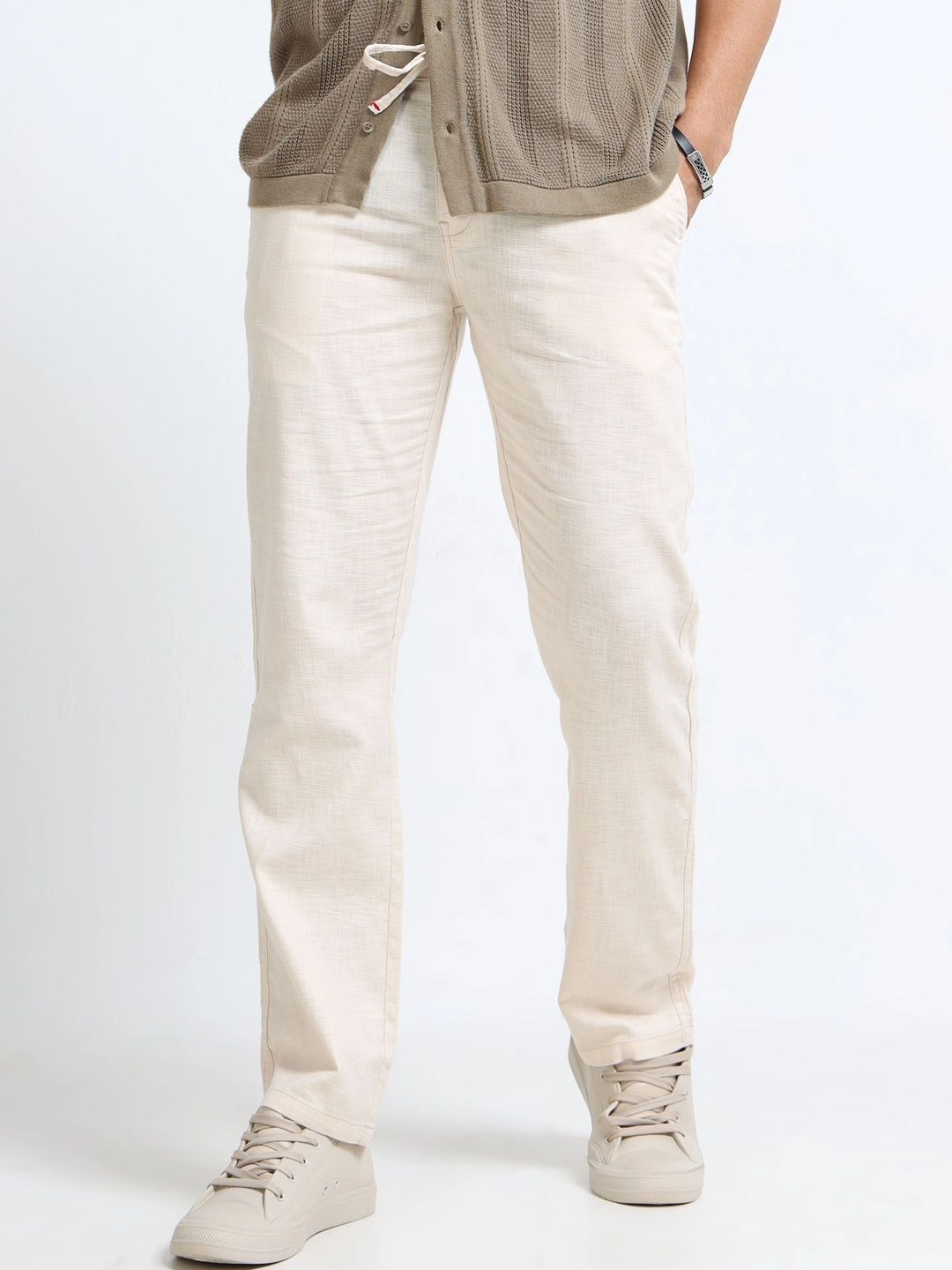 VASTRAWEAR Men Straight Fit Trousers-picture-44