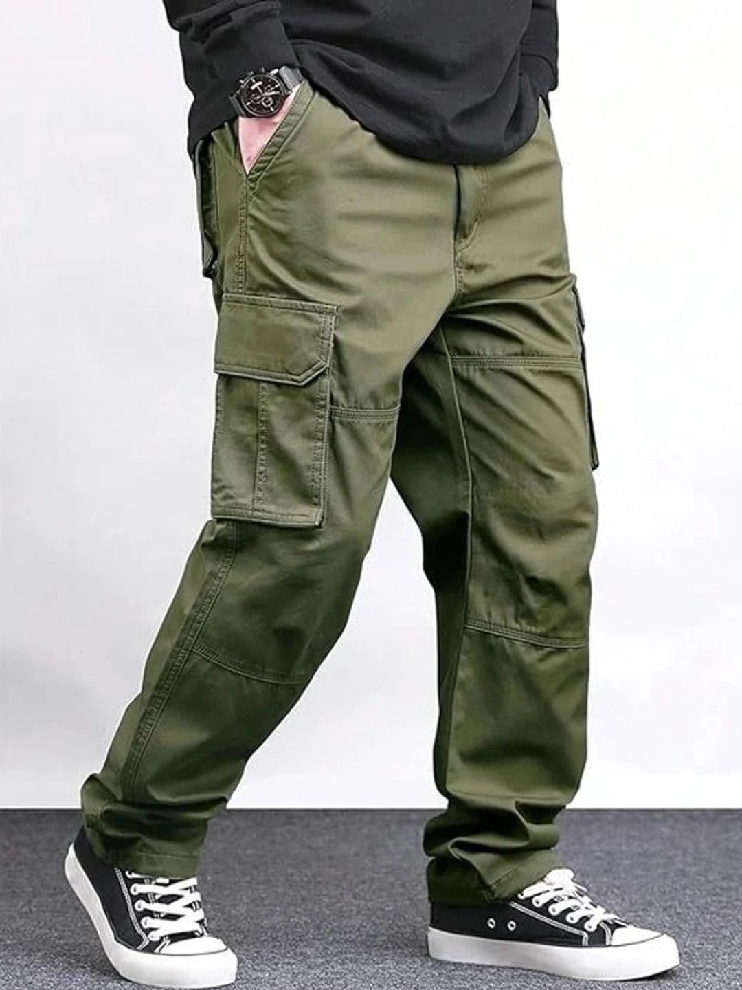 INDIAN POSHAK Men Cargos Trousers-image-39