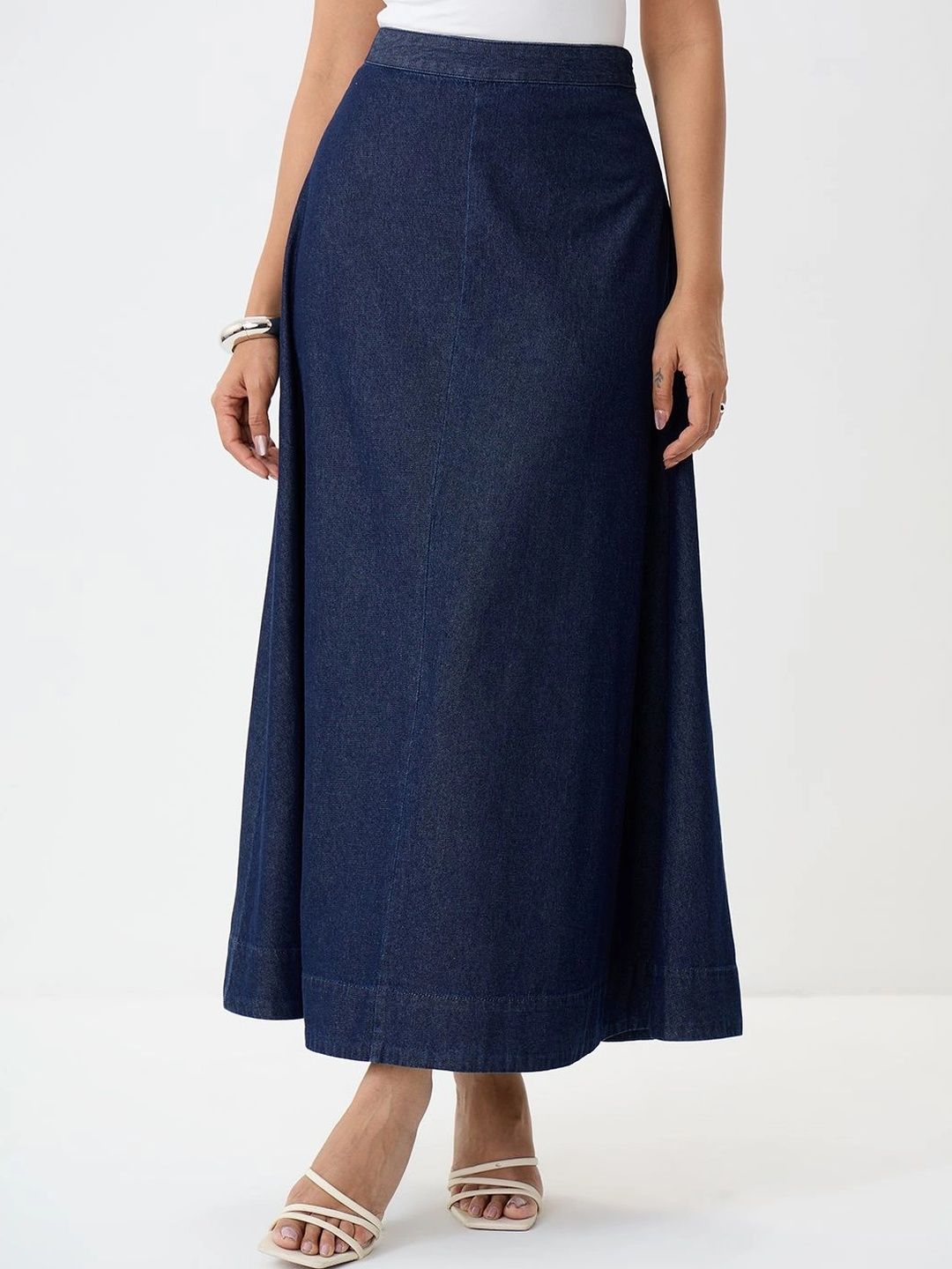 FEMMELLA Women Cotton Maxi A-Line Skirt-picture-12