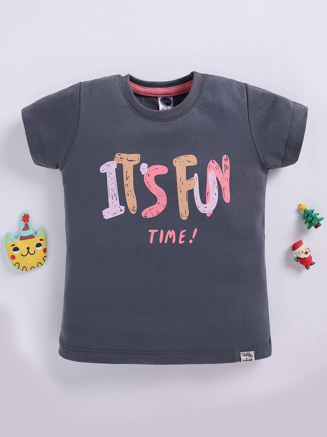Teddy Girls Typography Printed Pure Cotton Top-picture-23