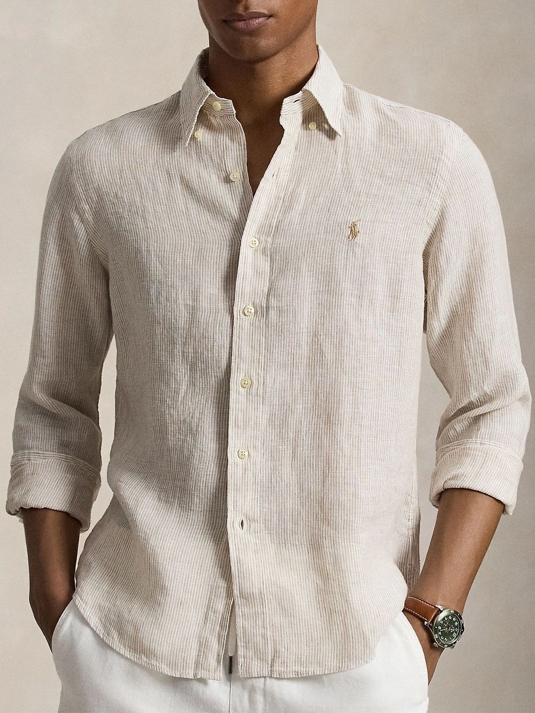 Polo Ralph Lauren Men Slim Fit Striped Casual Shirt-image-36