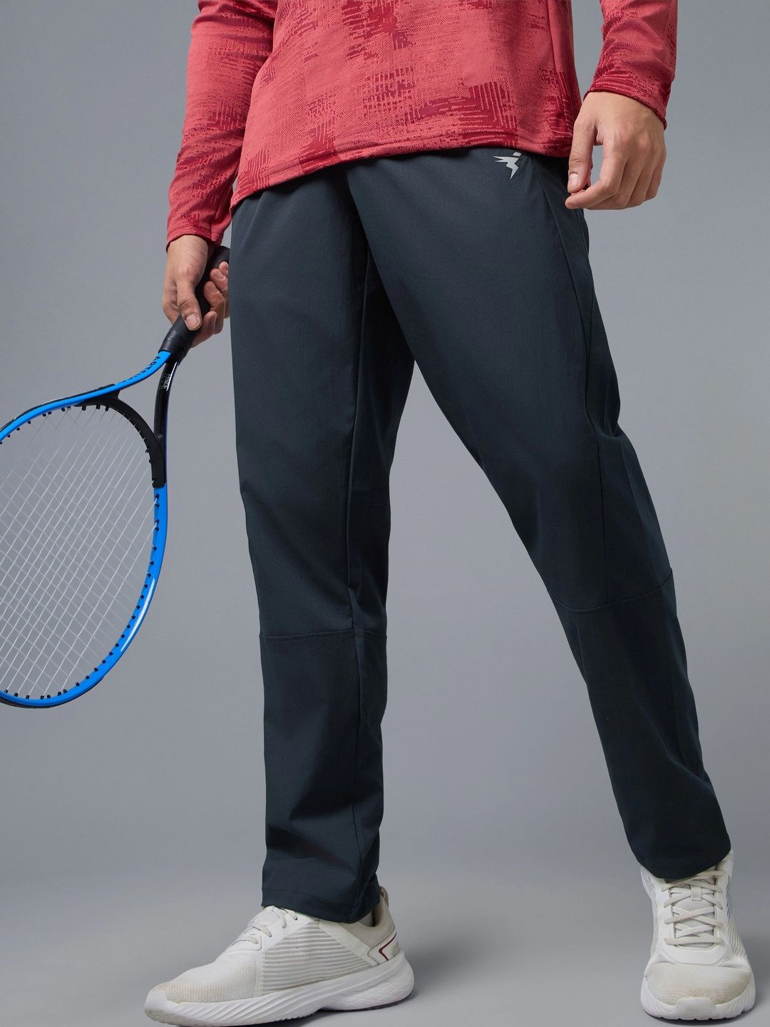 Technosport Men Slim Fit Brand Logo Rapid-Dry Training Track Pants-picture-15