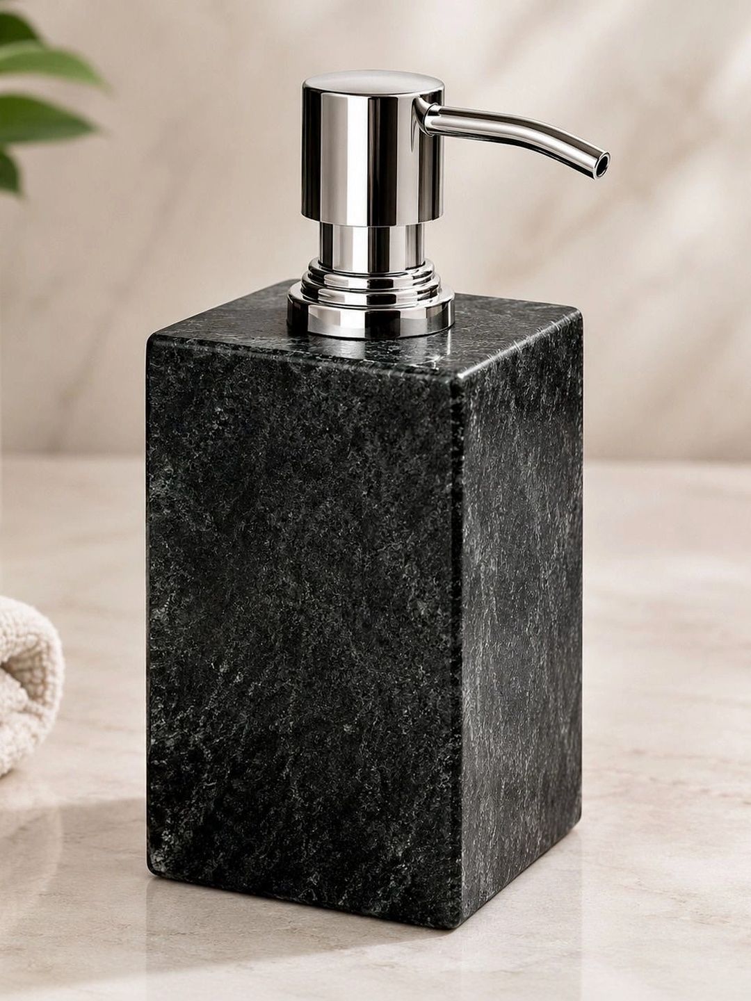 Kay31.com Black Solid Marble Bath Accessories Set-image-34