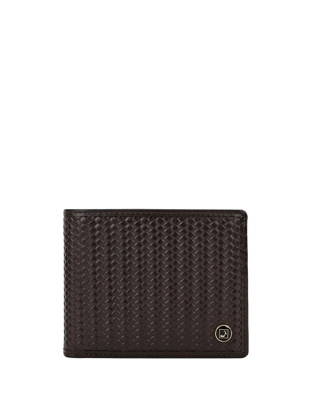 Da Milano Men Woven Design Leather Two Fold Wallet-image-44