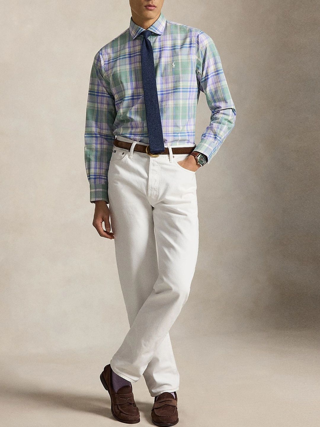 Polo Ralph Lauren Men Slim Fit Checked Casual Shirt-image-36