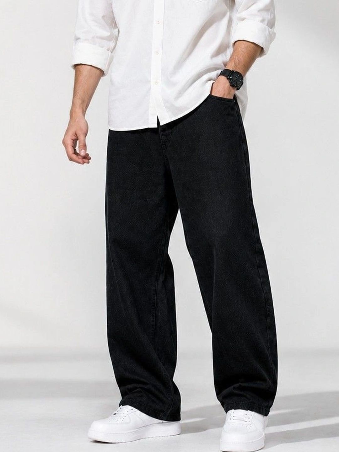 DENIMLOOK Men Relaxed Fit Mid-Rise Stretchable Jeans