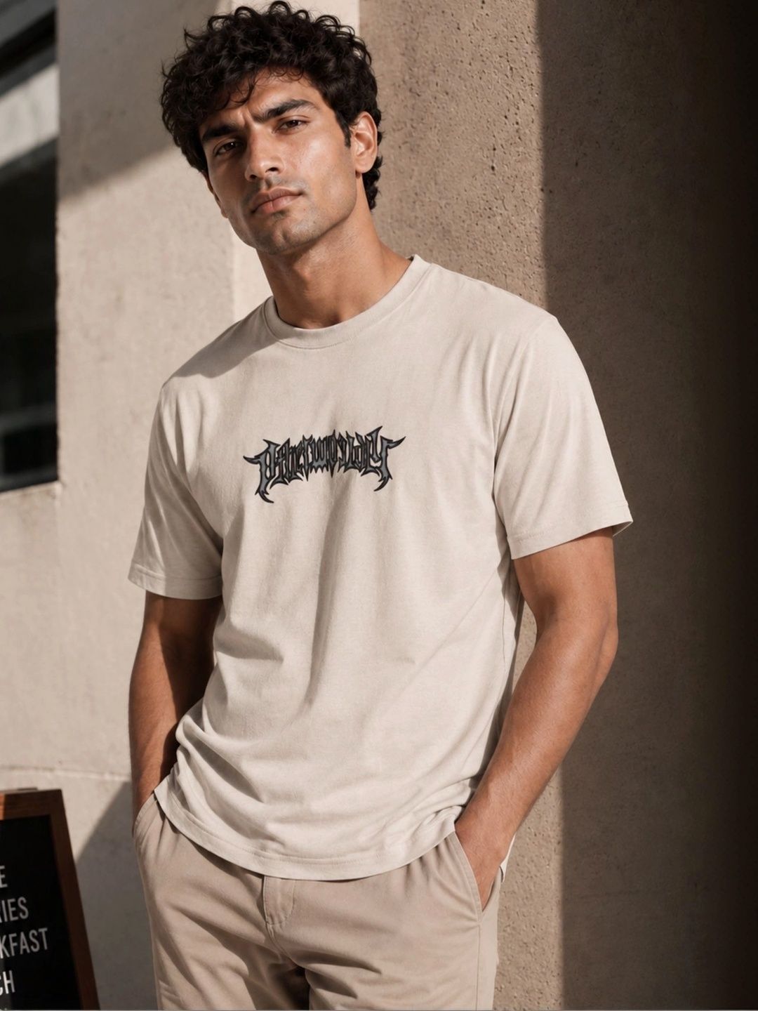 BAESD Men Typography Printed Drop-Shoulder Sleeves T-shirt-image-19