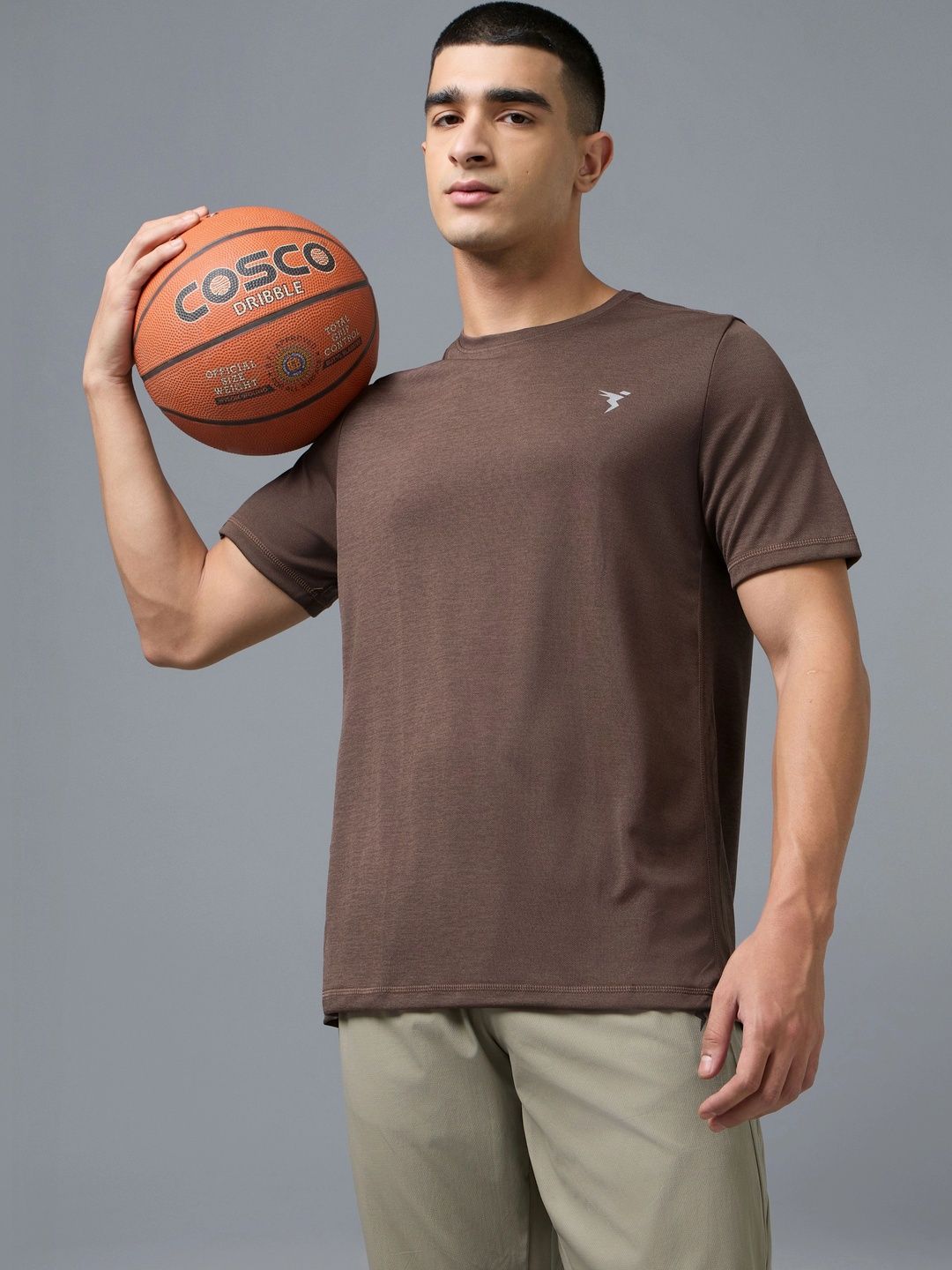 Technosport Men Brand Logo Slim Fit T-shirt-image-25