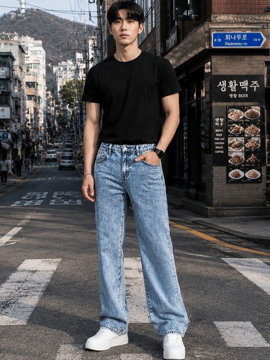 DENIMLOOK Men Relaxed Fit Mid-Rise Stretchable Jeans