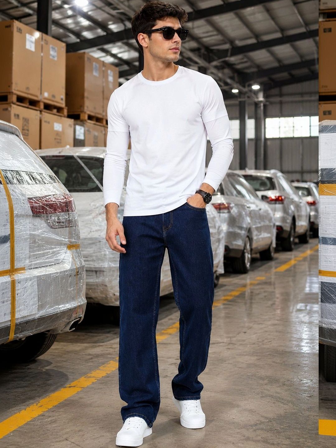 DENIMLOOK Men Relaxed Fit Mid-Rise Stretchable Jeans