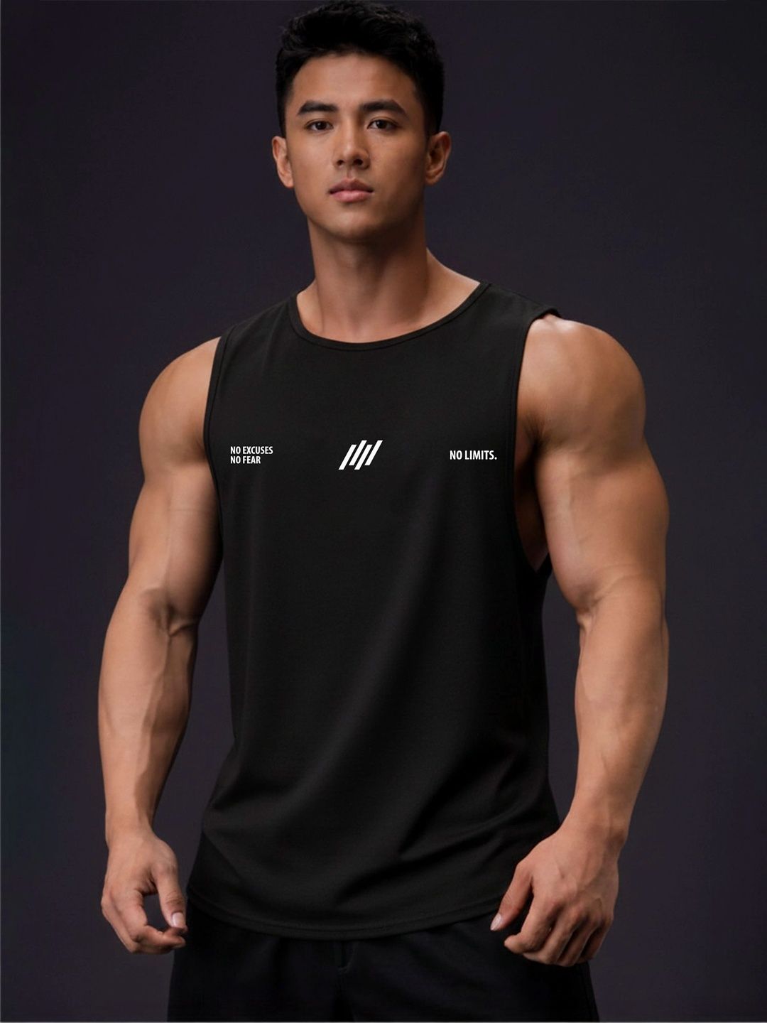 JUMPCUTS Pack of 2 Printed Gym Vest-image-38