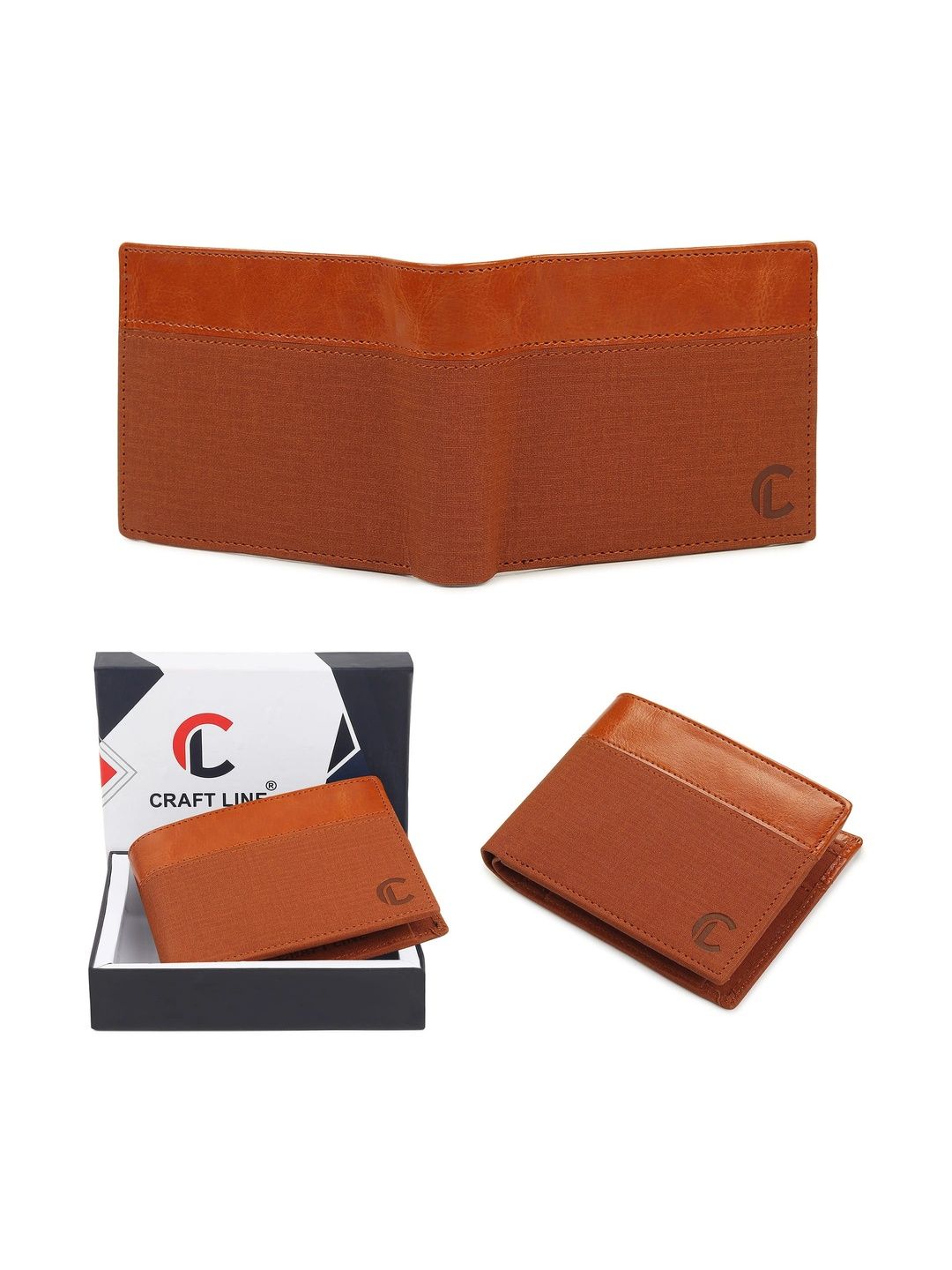 CRAFT LINE Men Textured PU Two Fold Wallet-picture-29