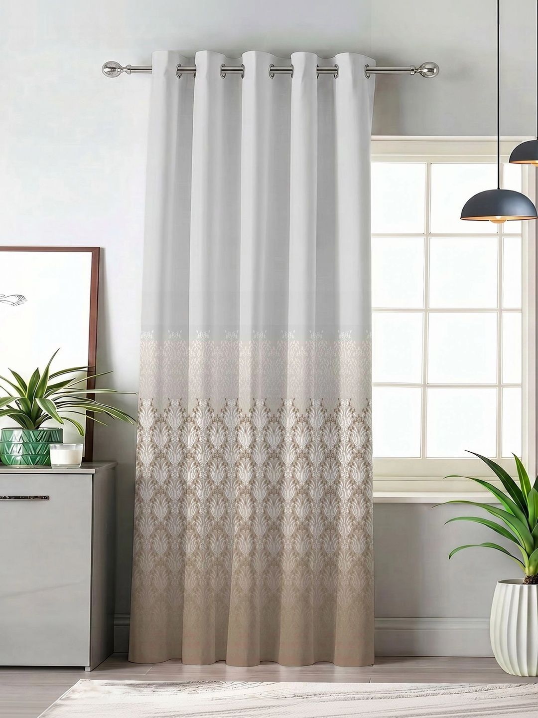 SIMPLYCURTAINS Beige Room Darkening Long Door Curtain-picture-13