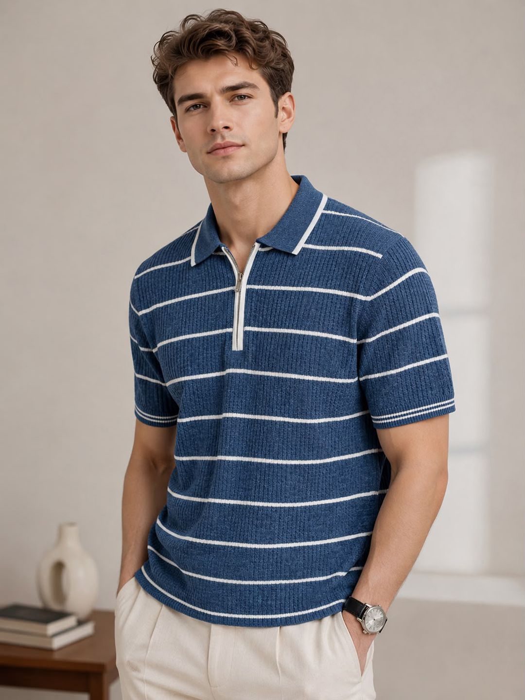 Moda Rapido Men Cotton Polo T-Shirt-picture-16