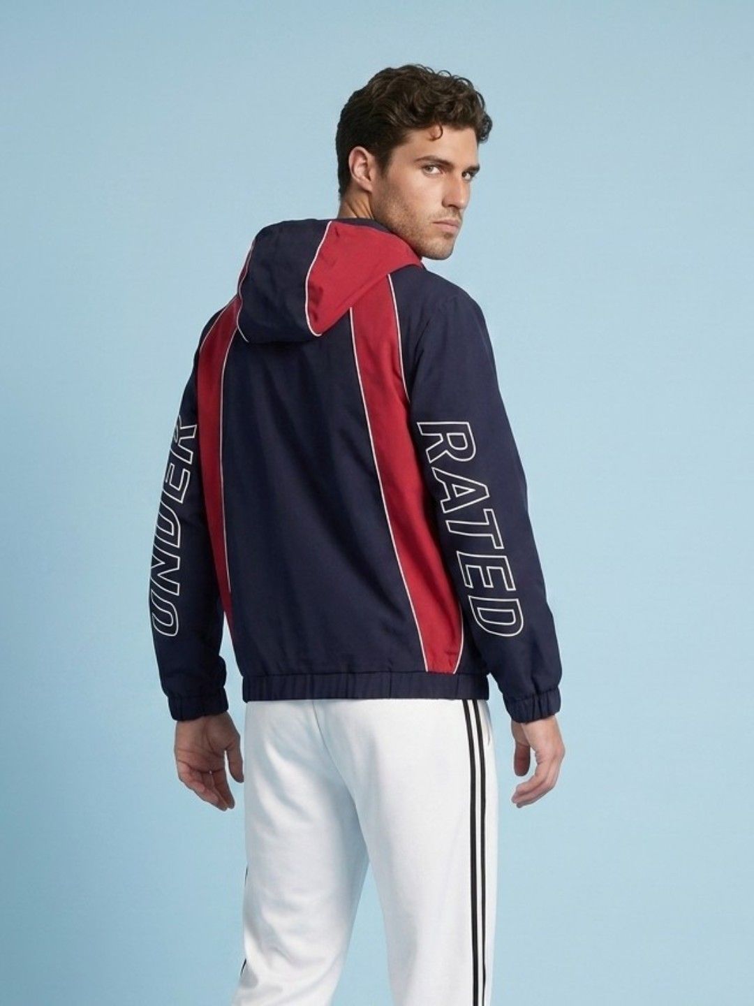SPORT STREET by glitchez Men Colourblocked Lightweight Sporty Jacket-picture-25