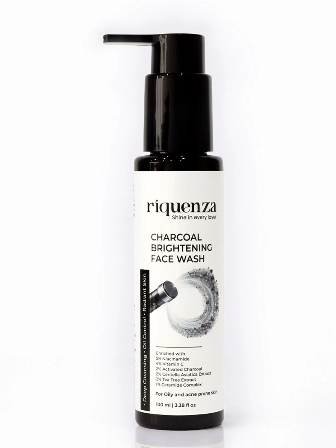 Riquenza Charcoal Face Wash - 100 ml-image-44