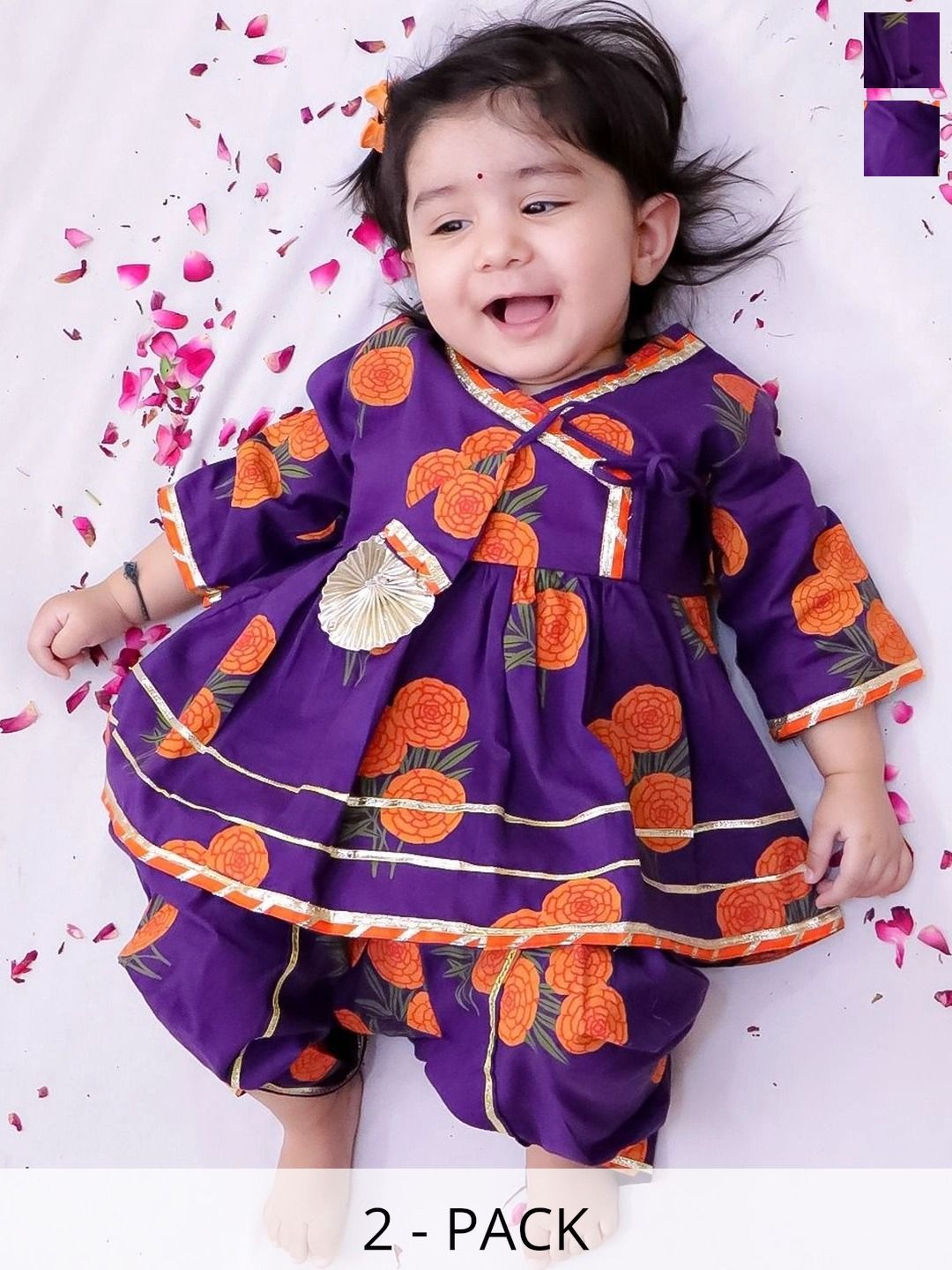 BownBee Girls Printed Dhoti Pants-picture-56