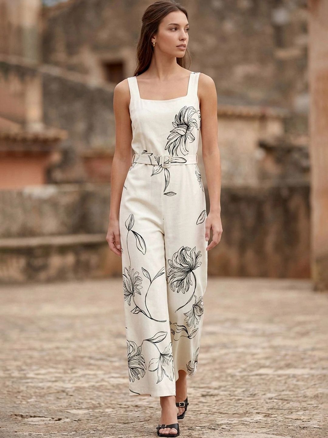 CODE by Lifestyle Printed Basic Jumpsuit-picture-32