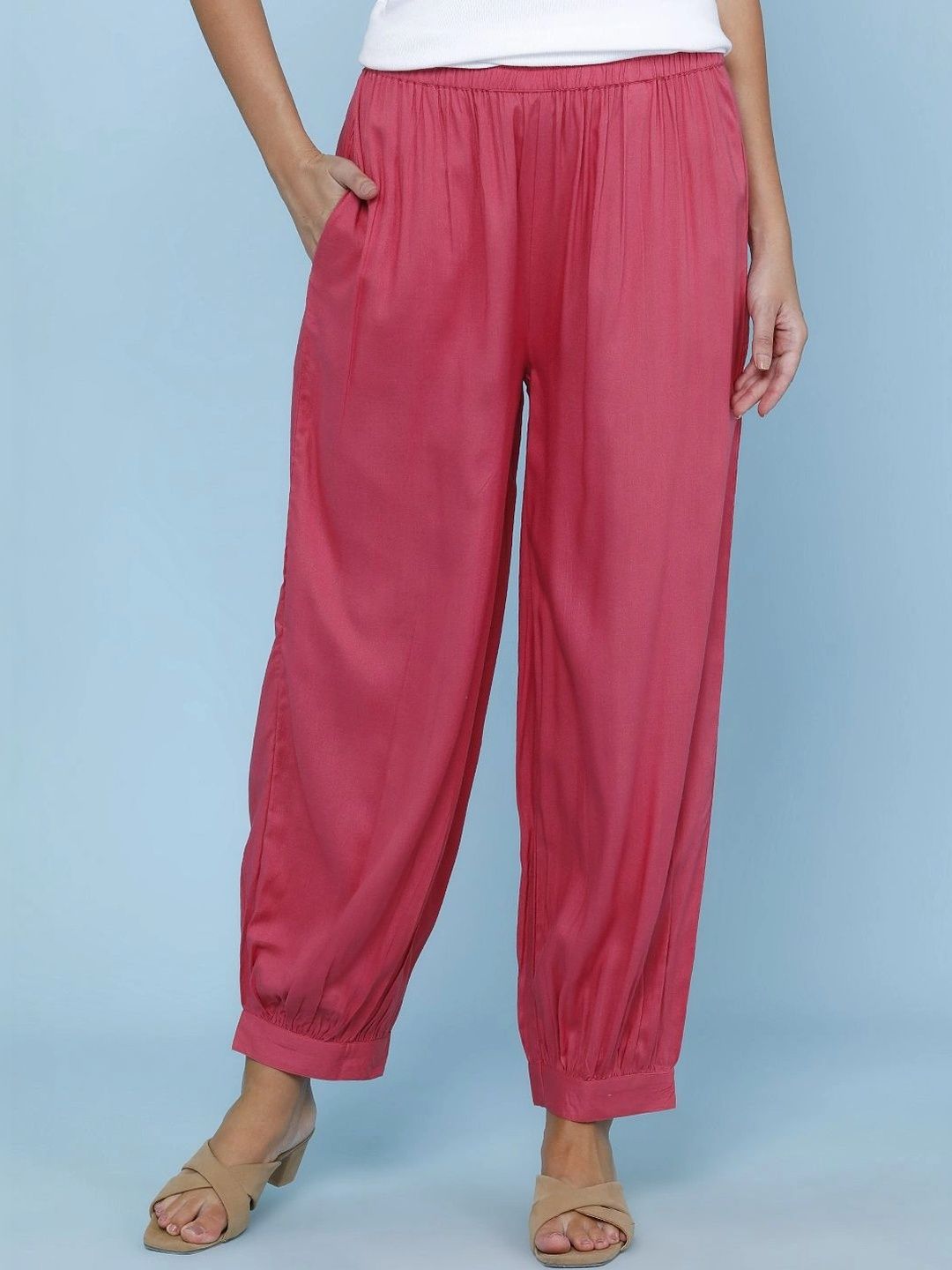 LIMEROAD Women Ethnic Palazzos-image-5
