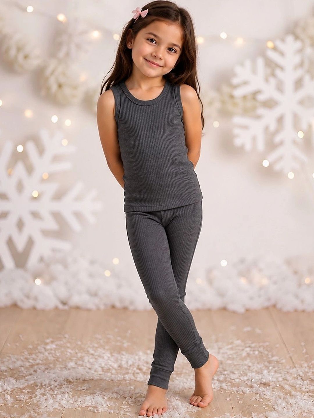 Kanvin Girls Cotton Round Neck Thermal Set-picture-26