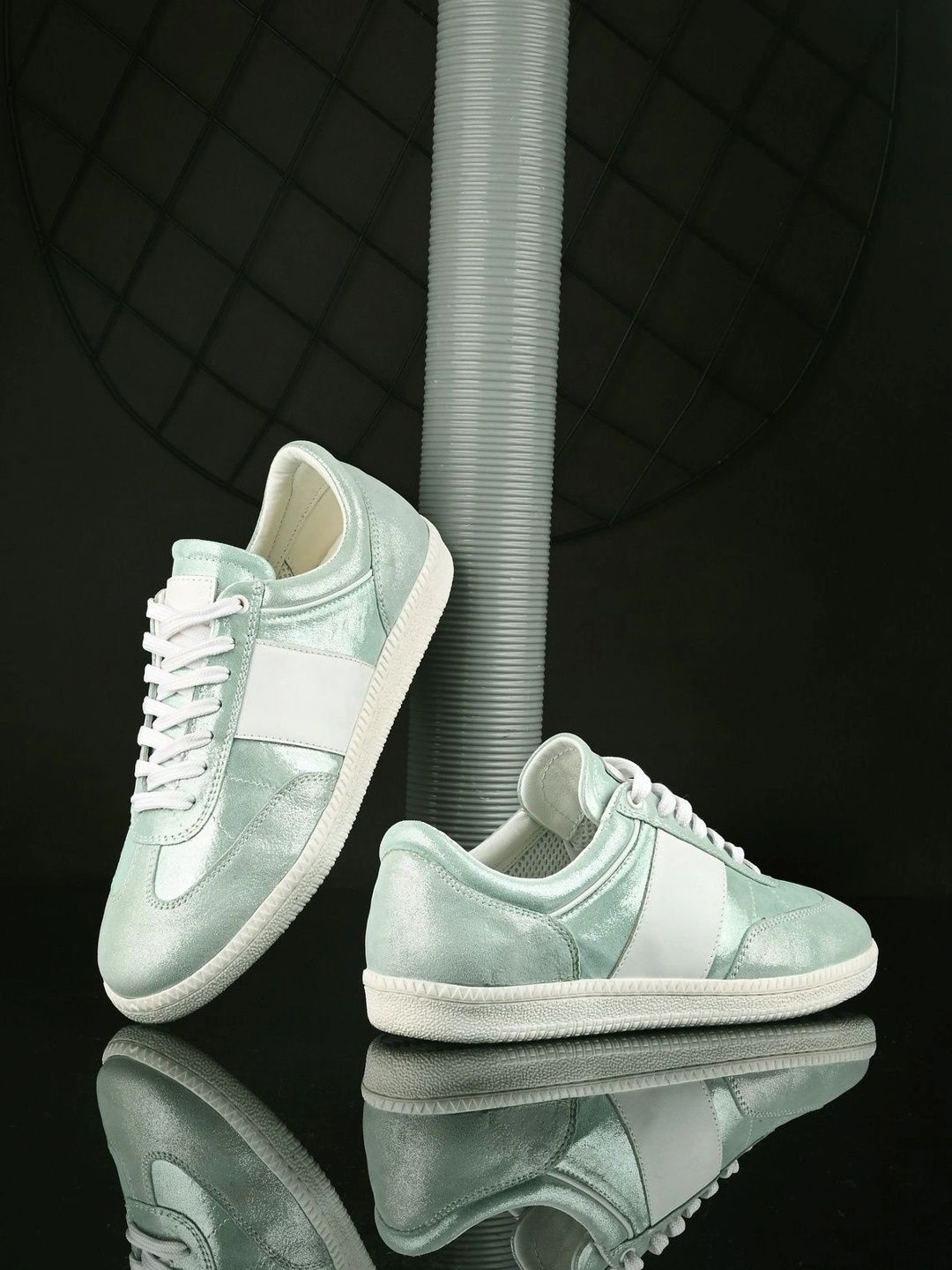 Mast & Harbour Women Colourblocked Leather Sneakers-image-28