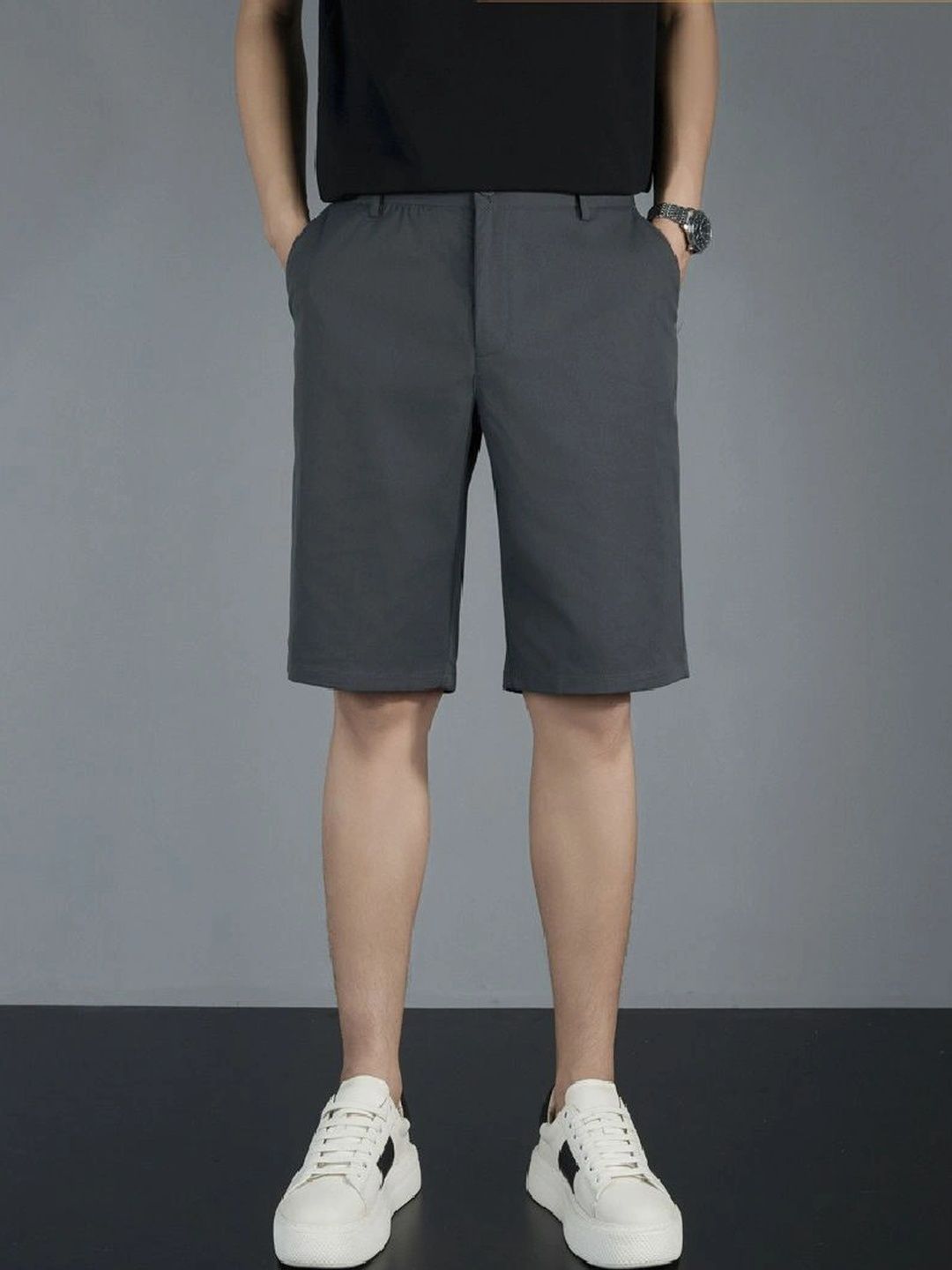 Suo Men Slim Fit Shorts-picture-24