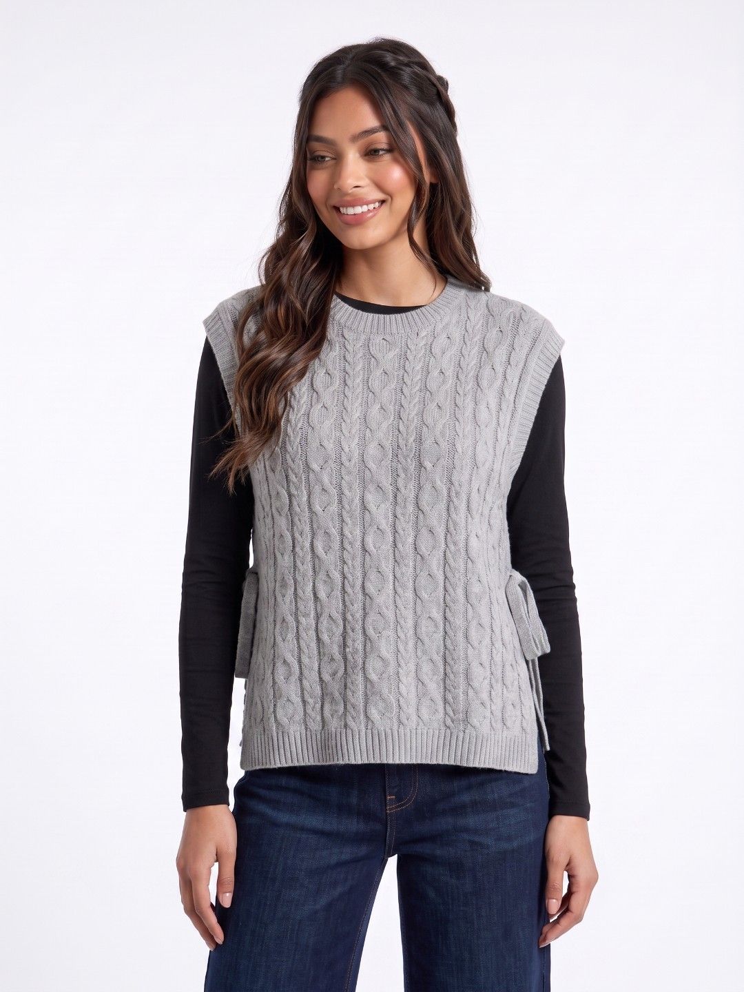 glitchez Cable Knit Designed Knitted Pullover-picture-33