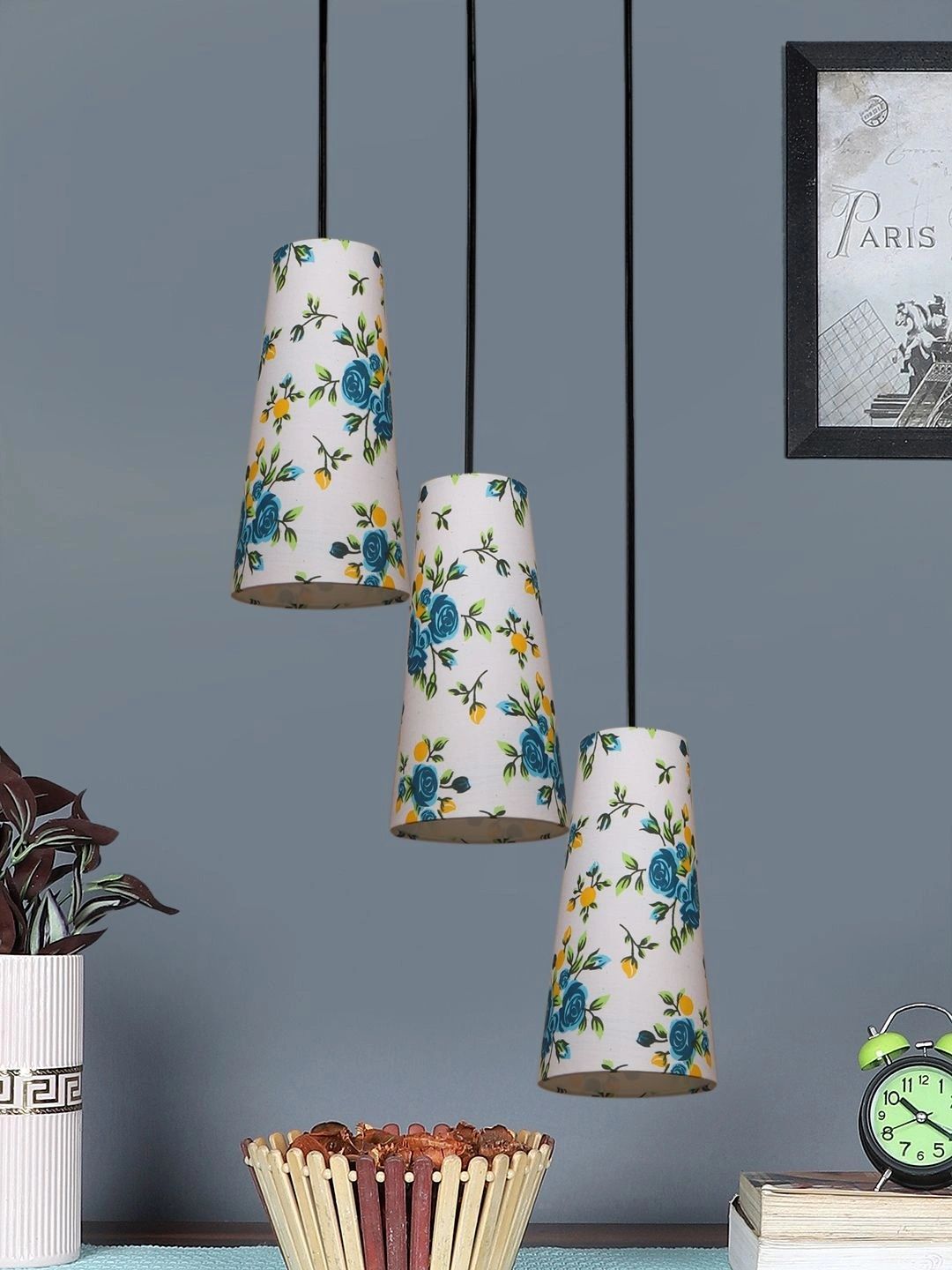 Myntra Elegant Homes Multicoloured Printed Ceiling Lamp-picture-39