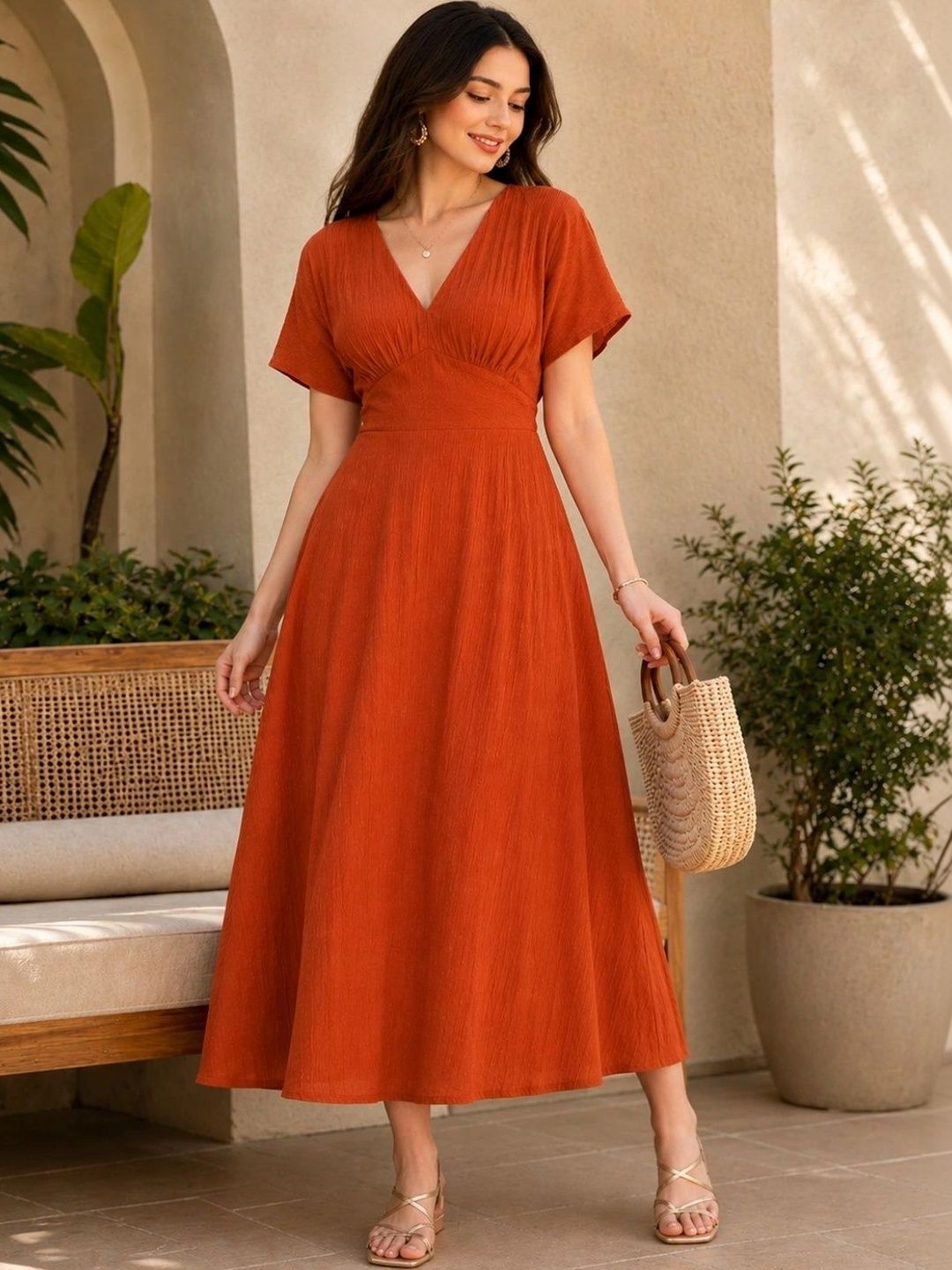 SZN Crepe A-Line Maxi Dress-picture-18