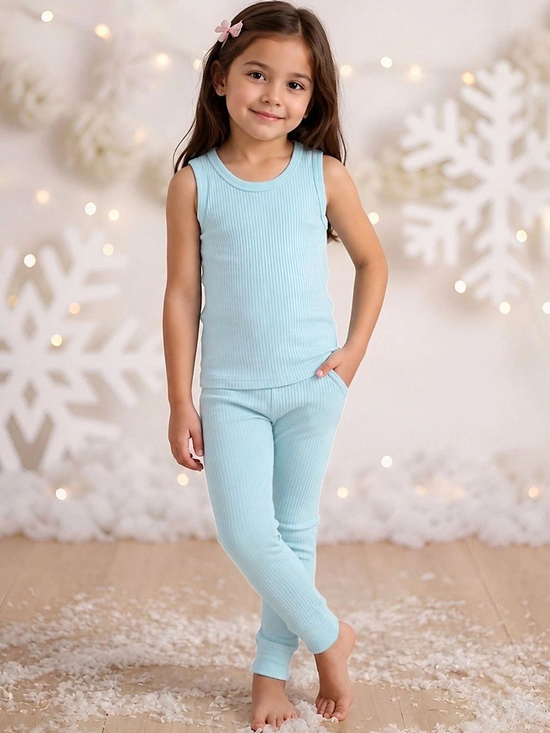 Kanvin Girls Cotton Round Neck Thermal Set-picture-27