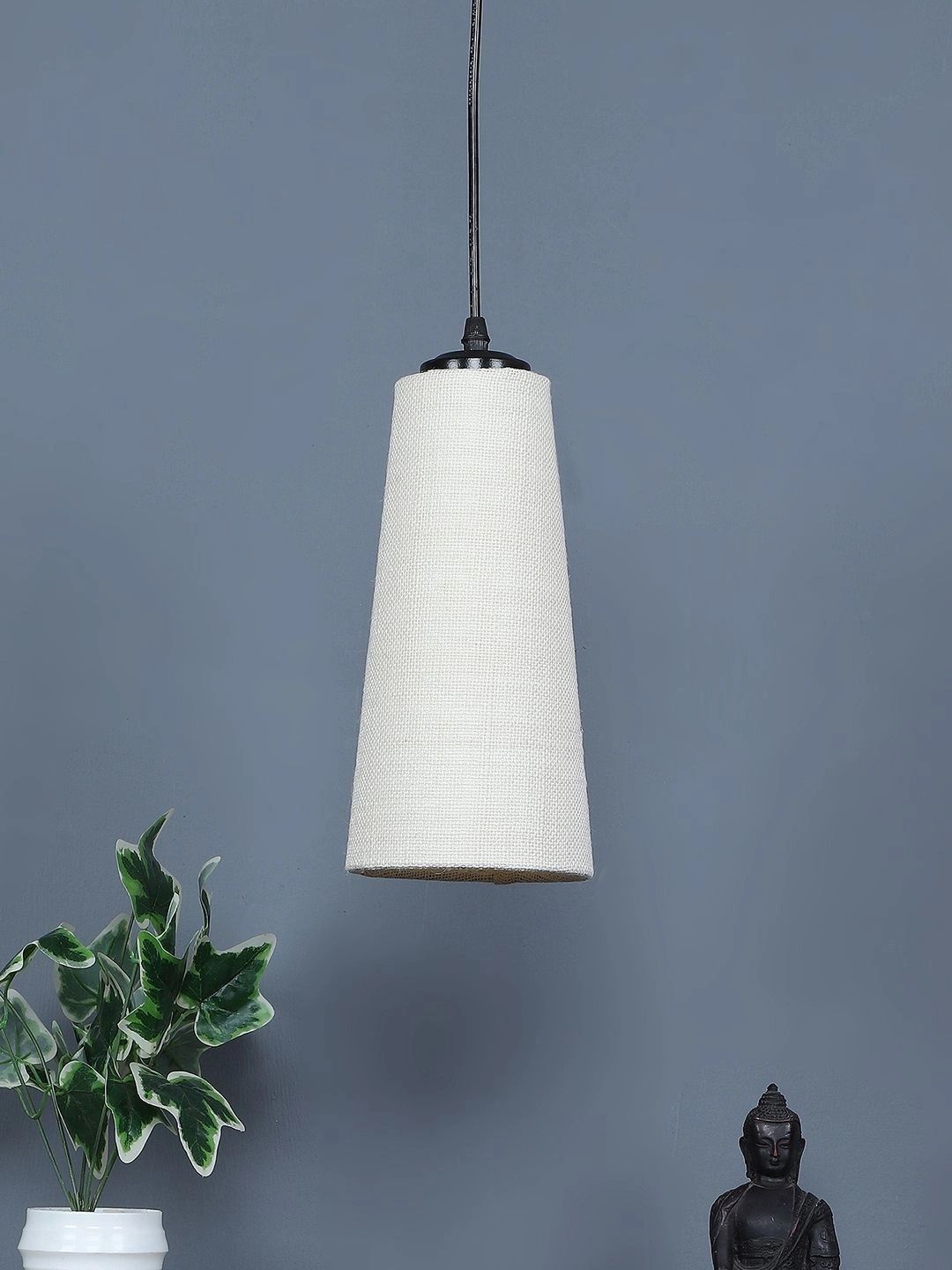 Myntra Elegant Homes White Textured Ceiling Lamp-picture-39