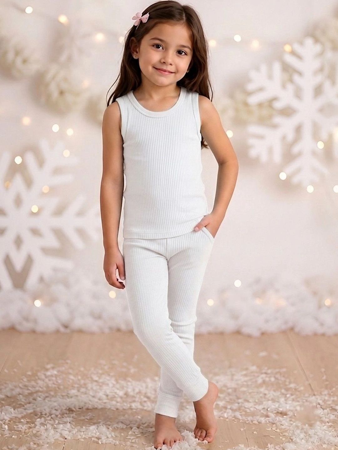 Kanvin Girls Cotton Round Neck Thermal Set-picture-26
