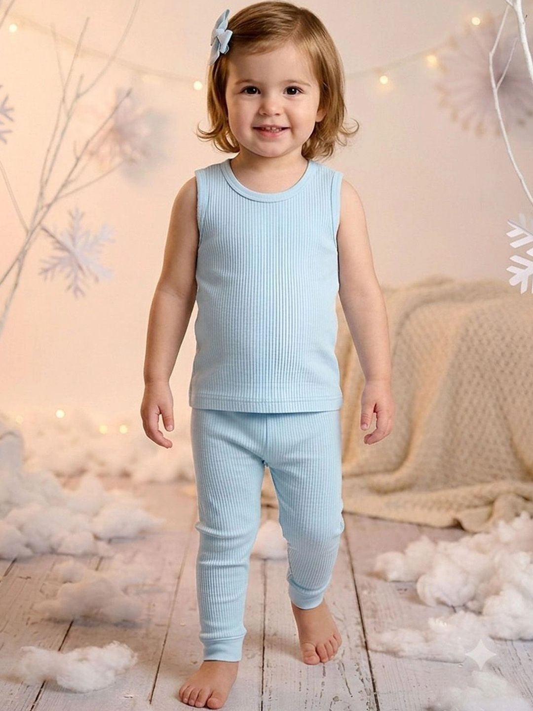 Kanvin Girls Cotton Round Neck Thermal Set-picture-57