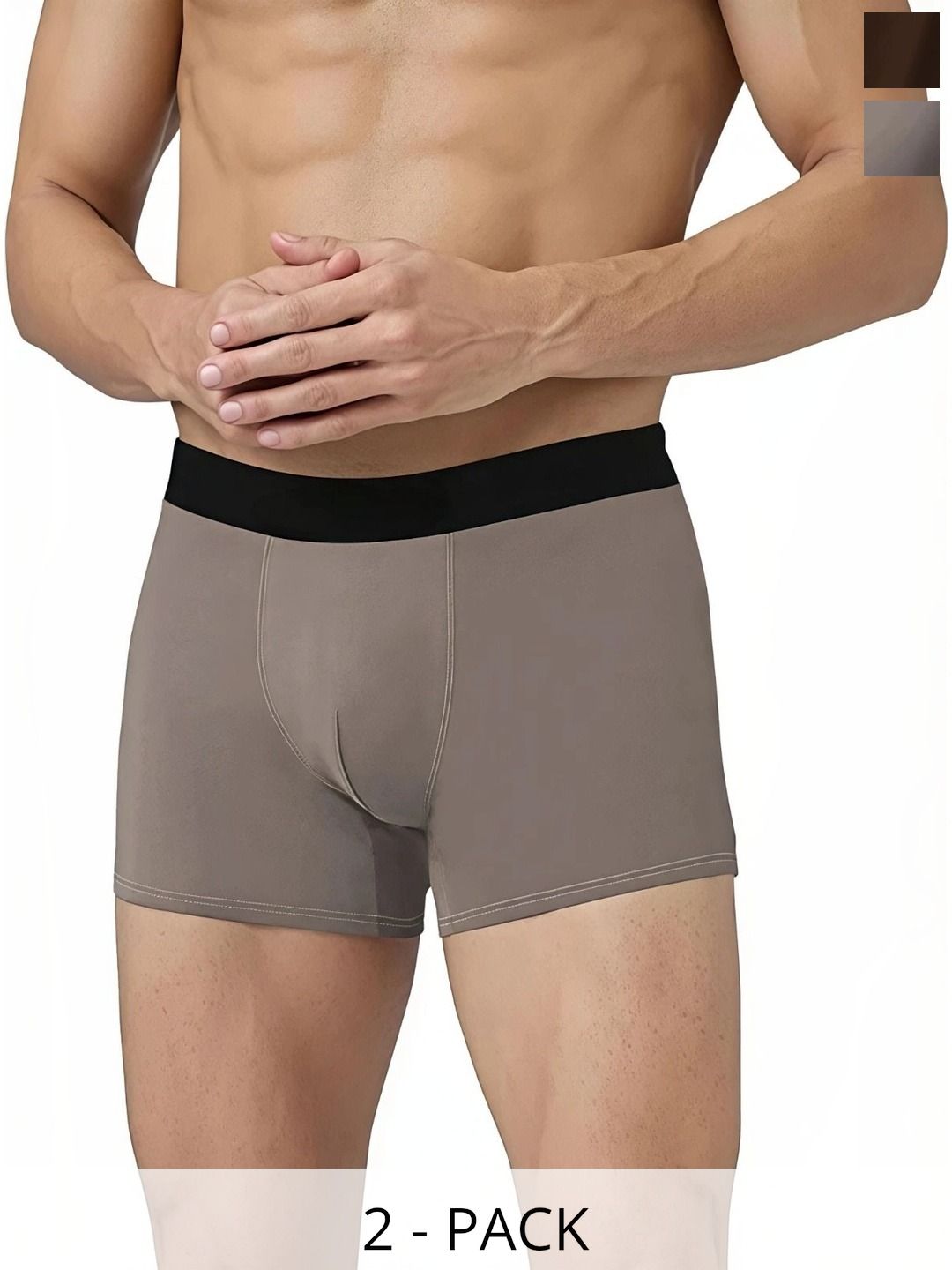 JISHVA Pack of 2 Solid Trunks-picture-28