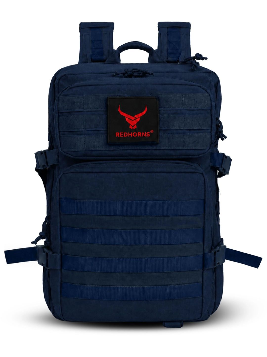 REDHORNS Unisex Brand Logo Contrast Detail Backpack with Compression Straps-picture-21