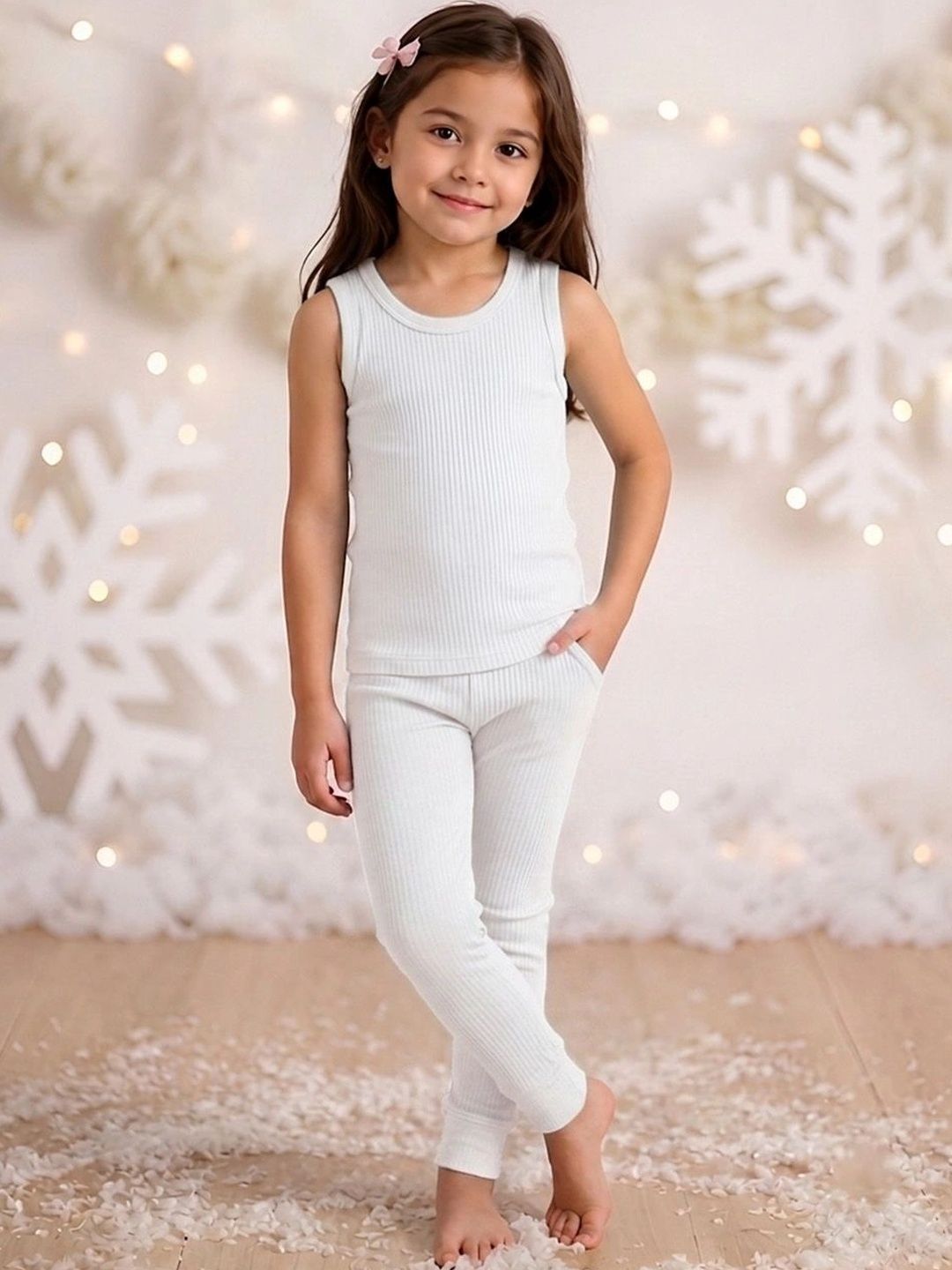 Kanvin Girls Cotton Round Neck Thermal Set-picture-38