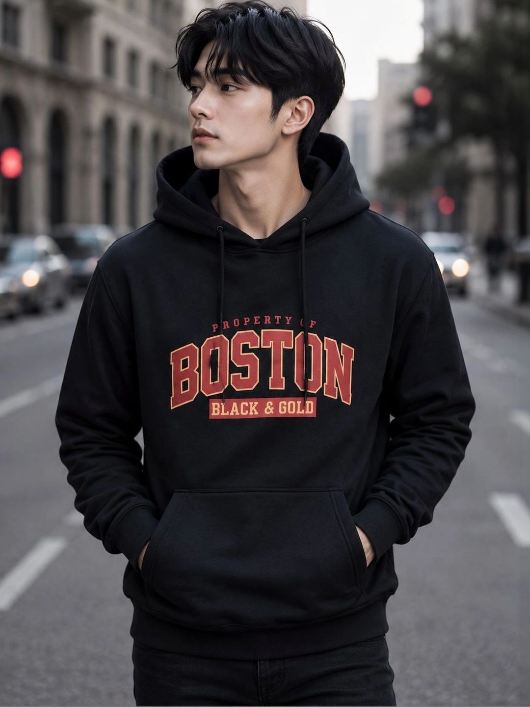TAZO Men Printed Hooded Sweatshirt-picture-11