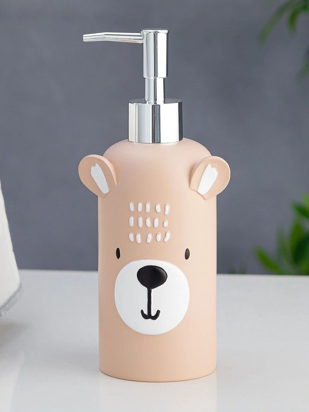 Pano Peach-Coloured Alphanumeric Polyresin Soap Dispenser-picture-35
