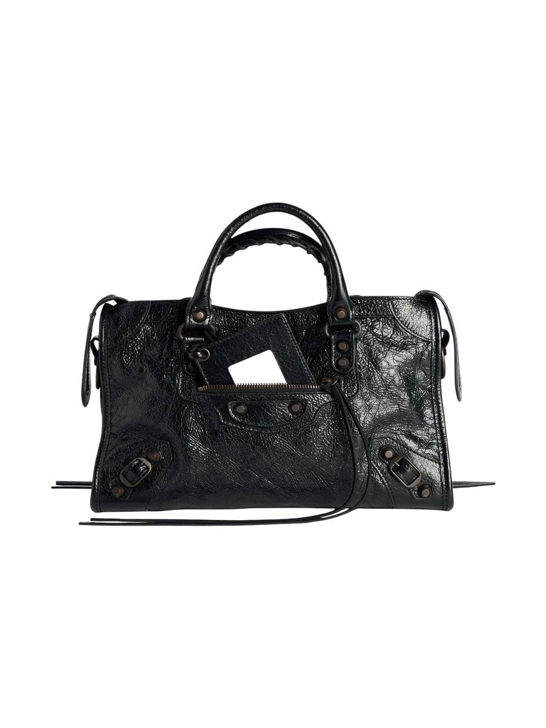 Balenciaga Textured Leather Structured Satchel-image-8