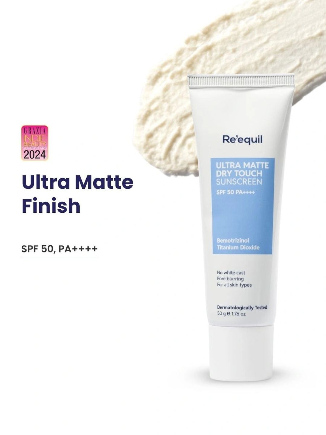 Reequil Ultra Matte Dry Touch Sunscreen Gel SPF 50 PA++++ 50g