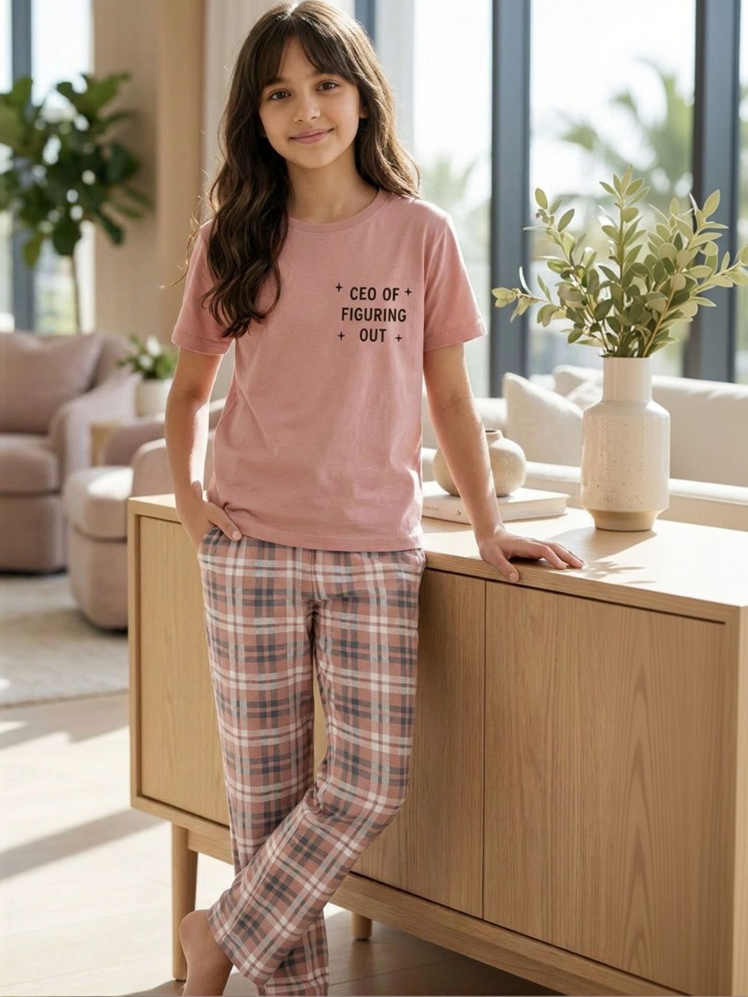 Ninos Dreams Girls Printed Night suit-image-34