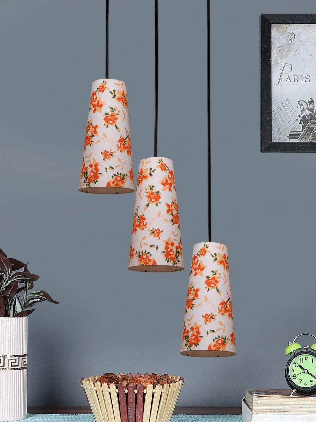 Myntra Elegant Homes Multicoloured Printed Ceiling Lamp-picture-10