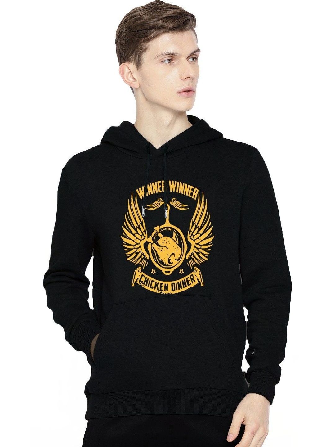 BRIEF CHICKADE Men Printed Hooded Sweatshirt-picture-34