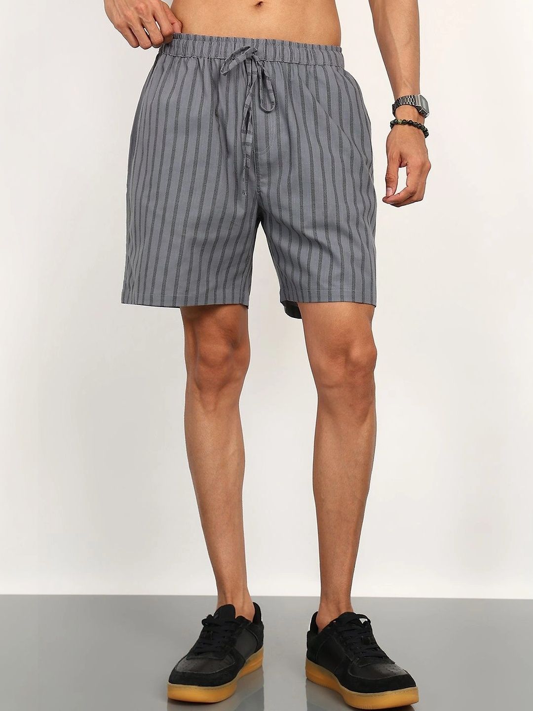 FABMADE Men Striped Technology Shorts-picture-17