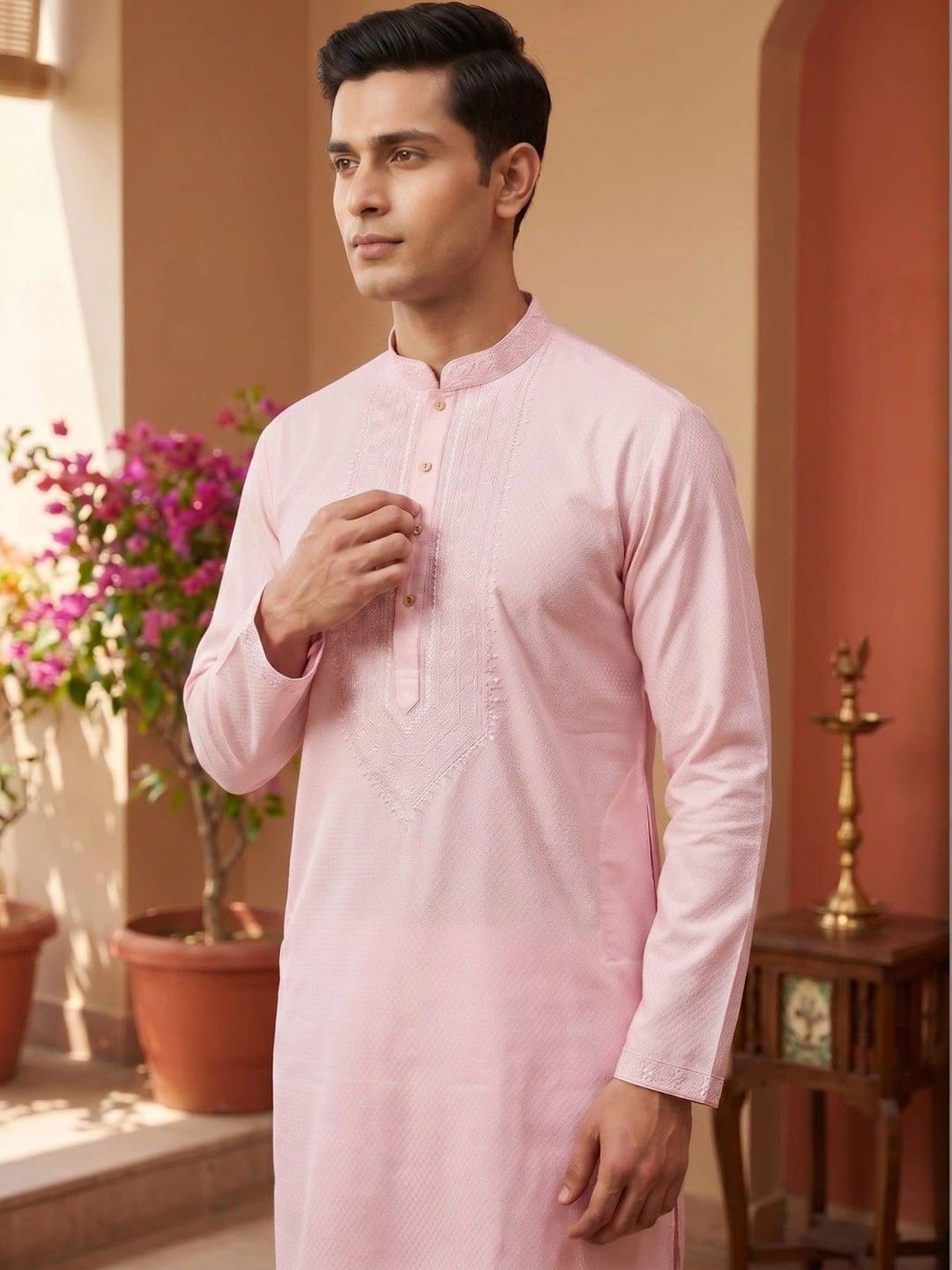 Rajlaxmi Punjabi House Men Thread Work Kurta-picture-57
