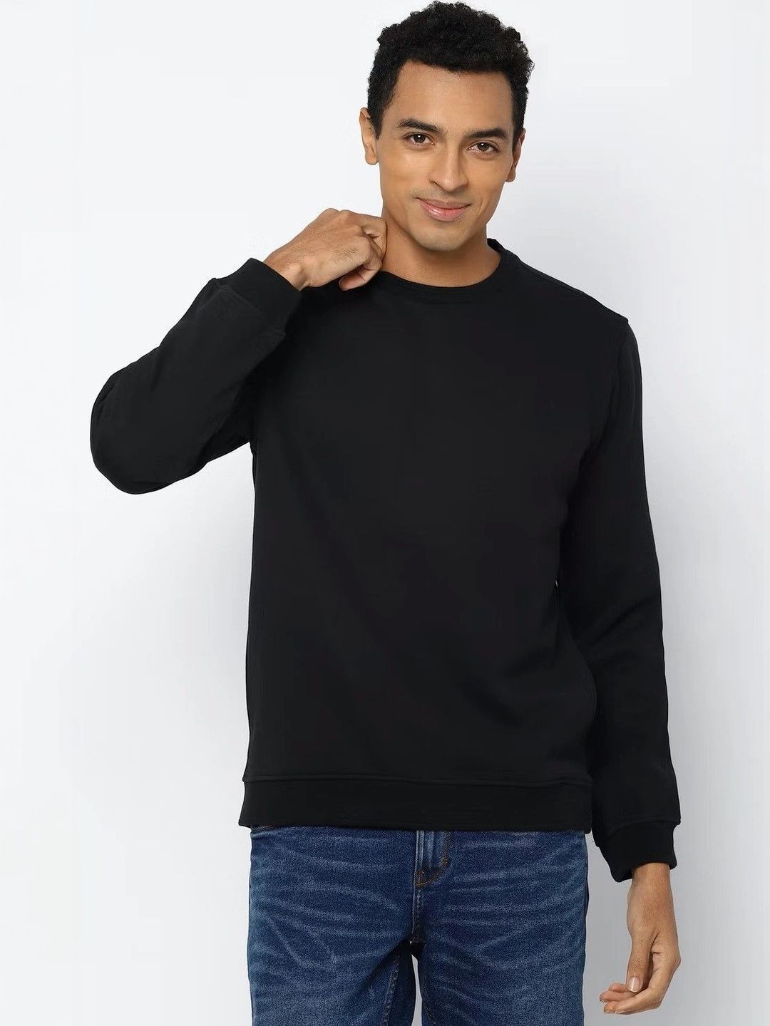 BRIEF CHICKADE Round Neck Cotton Sweatshirt-picture-23
