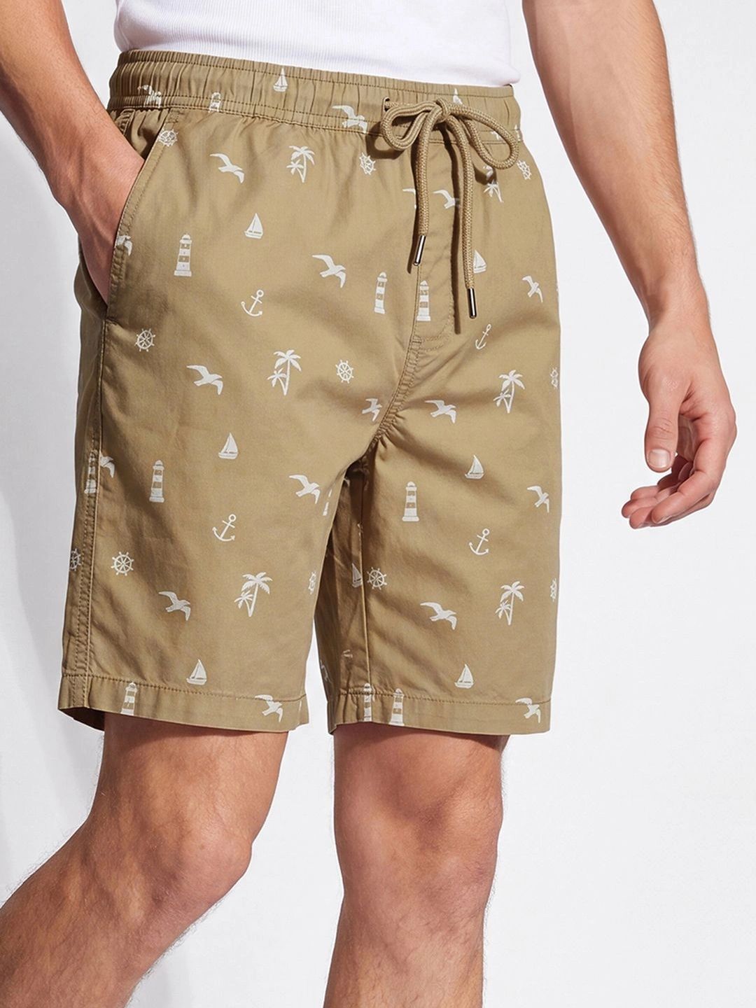 max Men Conversational Printed Cargo Shorts-picture-10