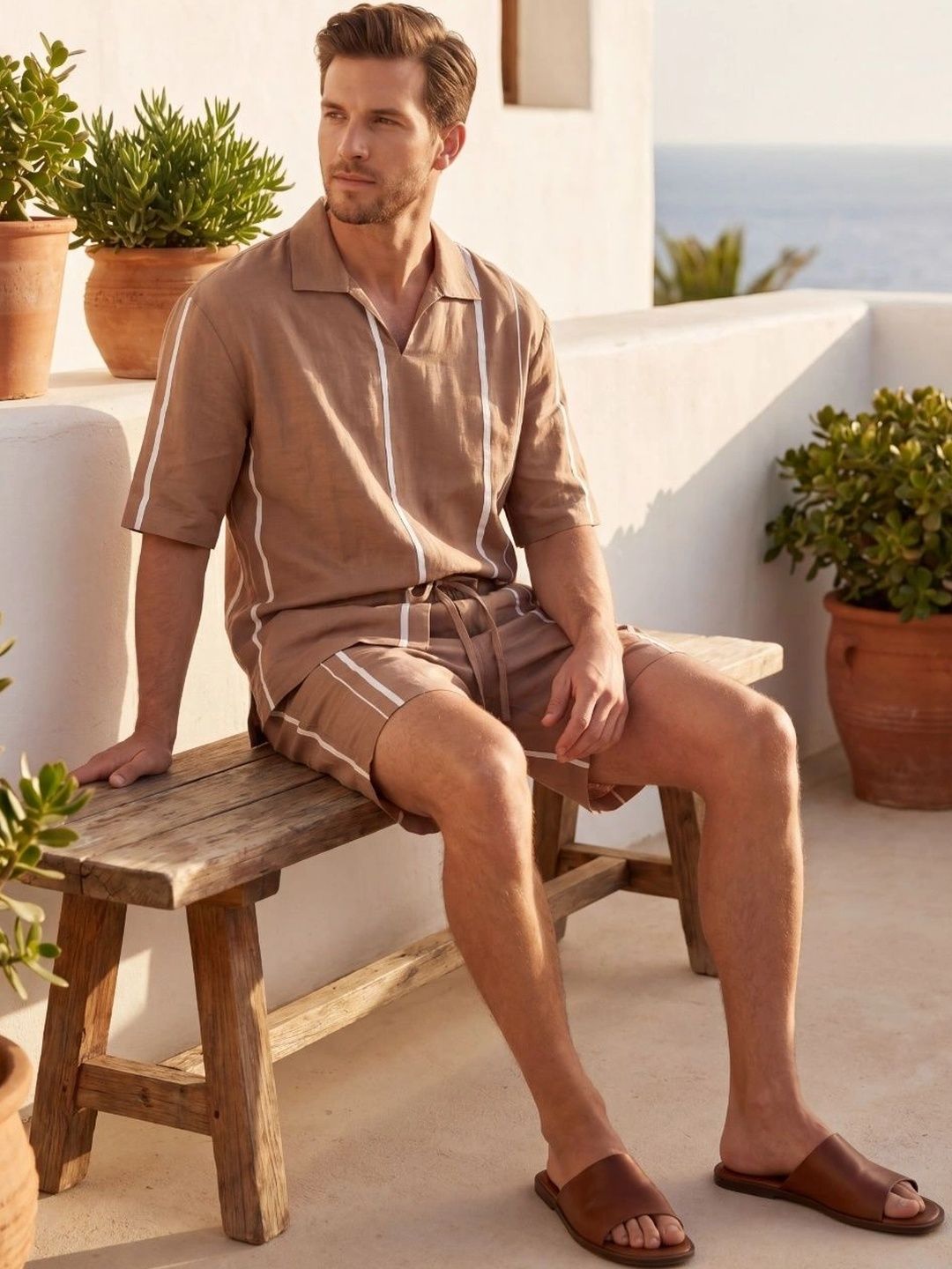 Sweet Dreams Men Striped Night suit-picture-44