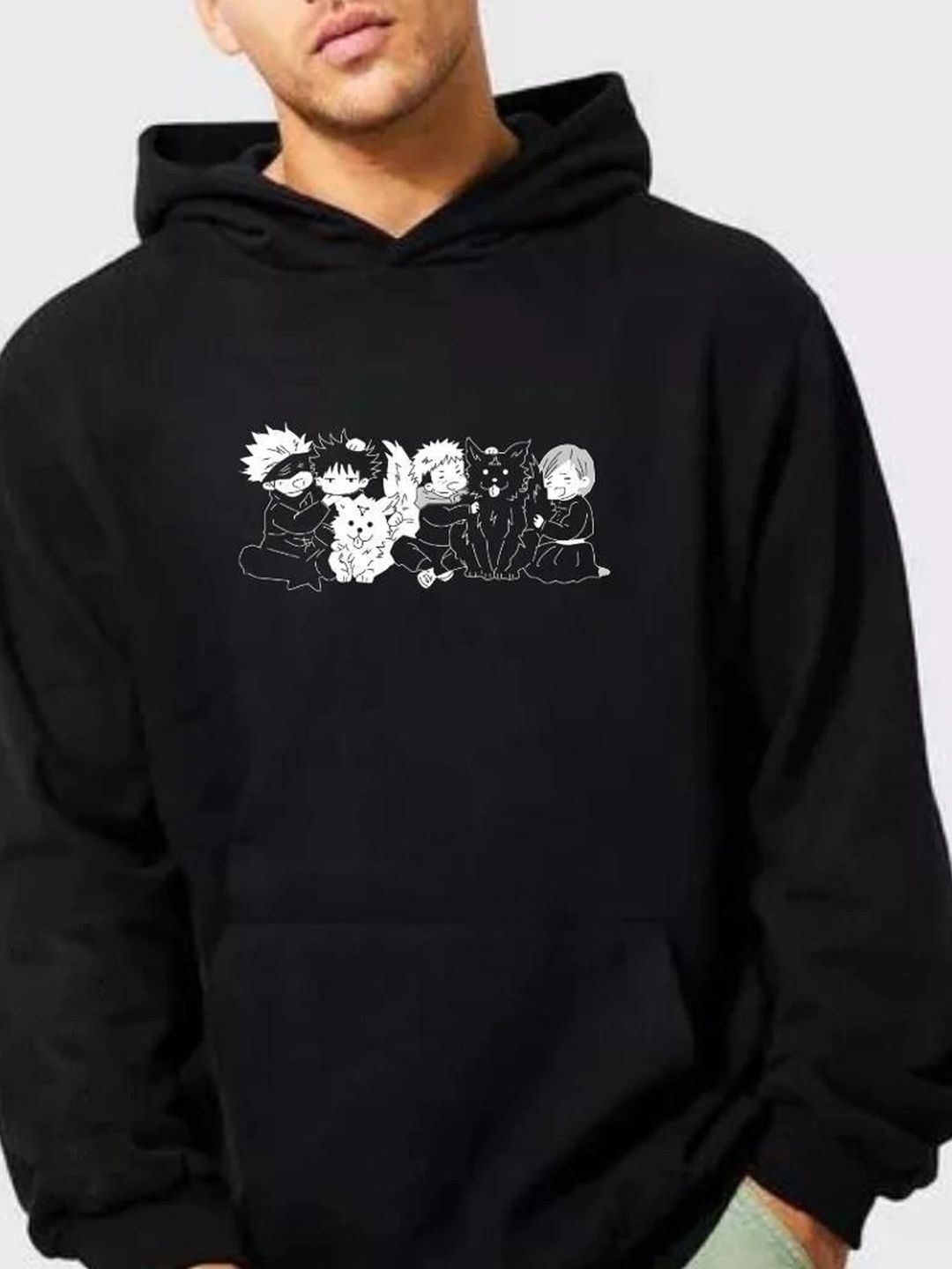 BRIEF CHICKADE Men Printed Hooded Sweatshirt-picture-33