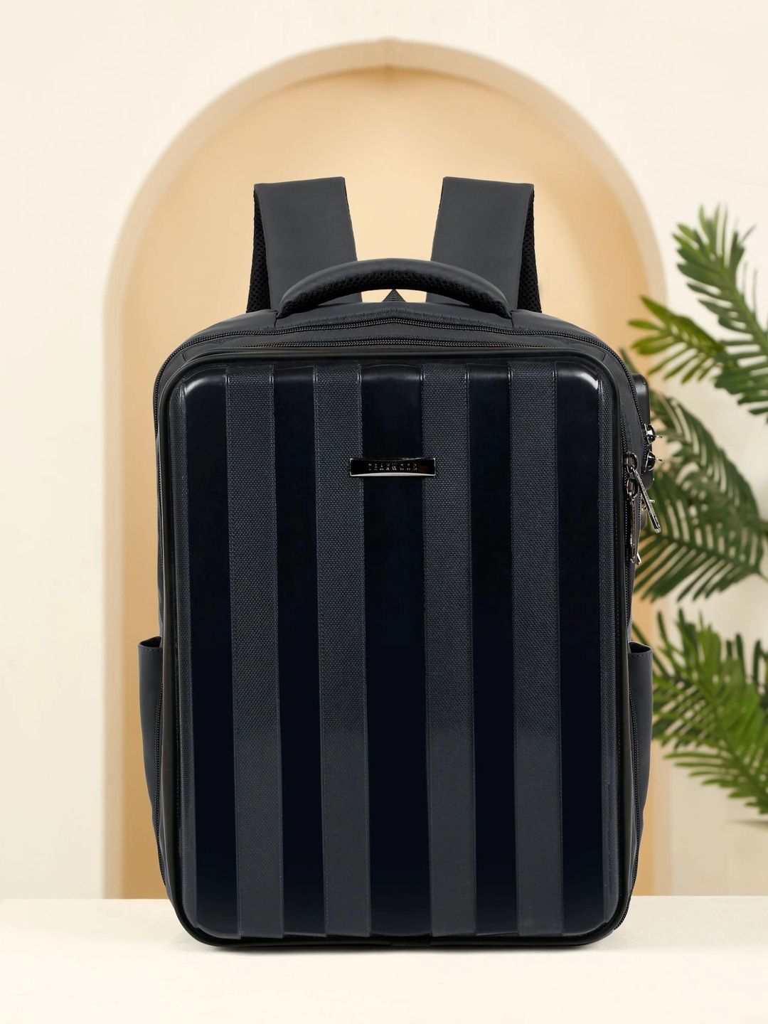 Teakwood Leathers Unisex Striped Backpack-picture-20